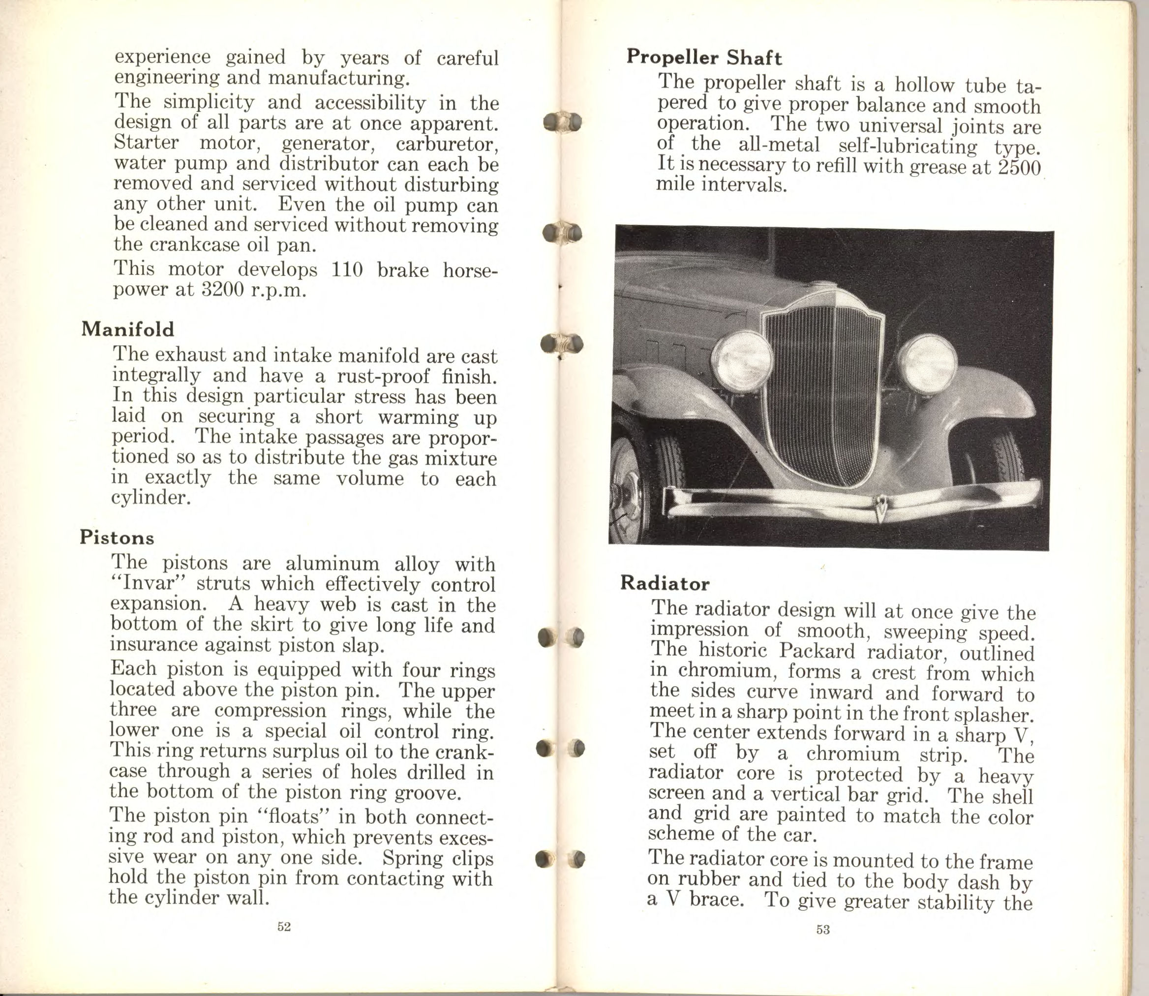 1932 Packard Light Eight Data Book Page 11